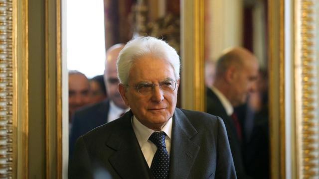 Le président italien Sergio Matarella [EPA - ETTORE FERRARI]