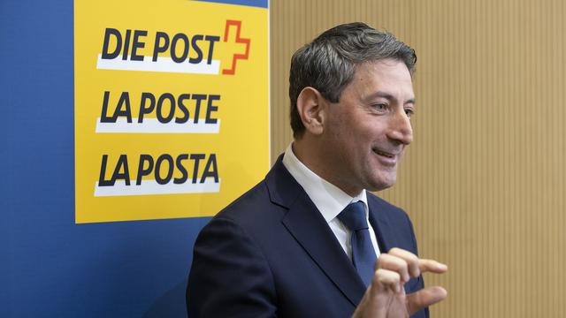 Roberto Cirillo, nouveau directeur de La Poste. [Keystone - Peter Klaunzer]