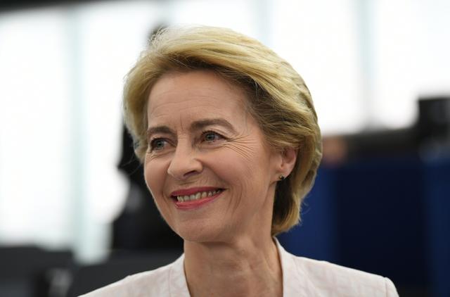 Ursula von der Leyen, présidente de la Commission européenne. [Keystone - EPA/Patrick Seeger]