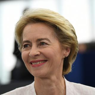 Ursula von der Leyen, présidente de la Commission européenne. [Keystone - EPA/Patrick Seeger]