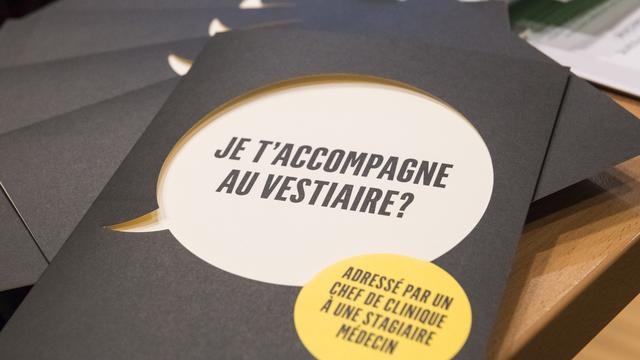 Le CHUV à Lausanne avait lancé l'année dernière une campagne contre le sexisme et le harcèlement sexuel à l'hôpital. [Keystone - Adrien Perritaz]