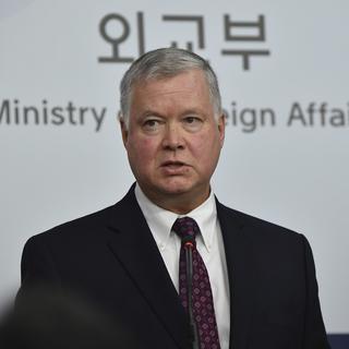L'émissaire des Etats-Unis Stephen Biegun rejette tout ultimatum nord-coréen sur le nucléaire. [Keystone - Song Kyung-Seok]