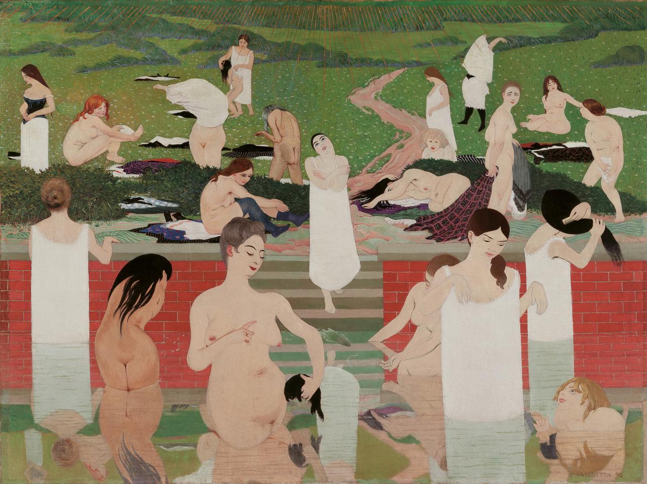 "Le bain au soir d'été" de Félix Vallotton, 1892-1893. [Getty Image - Fine Art Images/Heritage Images]