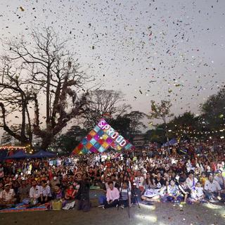 Le festival LGBT, Yangon Pride, à Rangoun, en Birmanie. [Keystone - Nyein Chan Naing/ EPA]