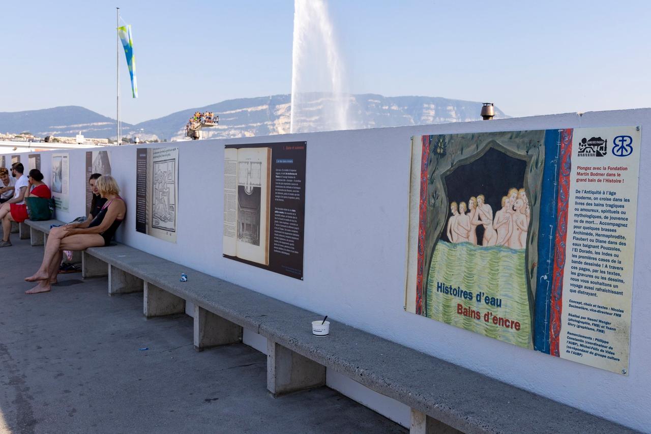 L'exposition "Histoires d'eau, bains d'encre" est à voir aux Bains des Pâquis jusqu'au 28 juillet. [Fondation Martin Bodmer]