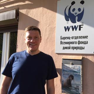 Vadim krasnopolsky, coordinateur du WWF à Mourmansk. [RTS - Isabelle Cornaz]