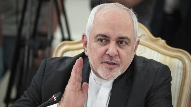 Le ministre iranien des Affaires étrangères, Mohammad Javad Zarif, ce 2 septembre à Moscou. [AP Photo/Keystone - Pavel Golovkin]