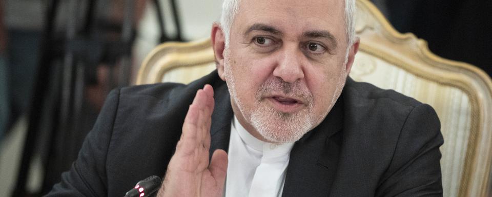 Le ministre iranien des Affaires étrangères, Mohammad Javad Zarif, ce 2 septembre à Moscou. [AP Photo/Keystone - Pavel Golovkin]