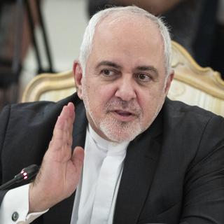 Le ministre iranien des Affaires étrangères, Mohammad Javad Zarif, ce 2 septembre à Moscou. [AP Photo/Keystone - Pavel Golovkin]