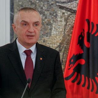 Ilir Meta, président de l'Albanie, le 21 janvier 2019. [ANADOLU AGENCY/AFP - Adel Omeragic]