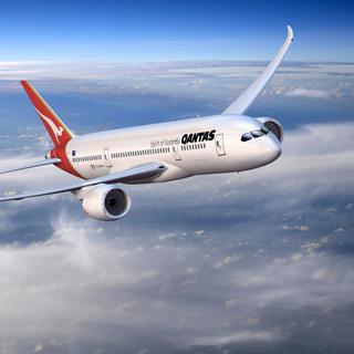 Un avion de la compagnie australienne Qantas. [AP Photo/Keystone - Qantas, HO]