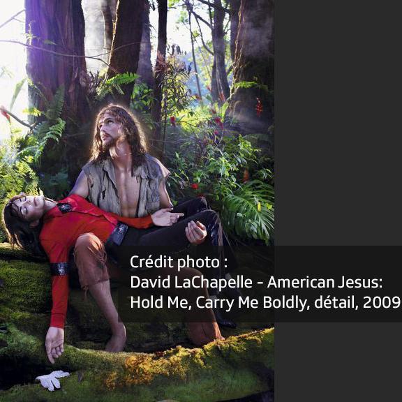 American Jesus: Hold Me, Carry Me Boldly, détail, 2009. [David LaChapelle]