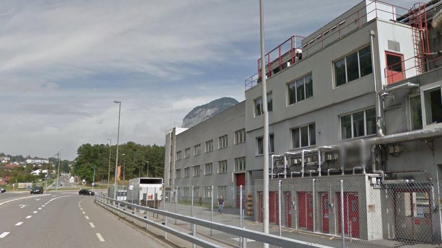 L'usine Siegfried (anciennement BASF) à Evionnaz. [Capture d'écran Google Maps - DR]