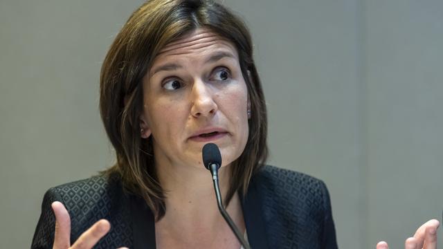 Magali Rousseau en mars 2019 à Genève. [Keystone - Martial Trezzini]