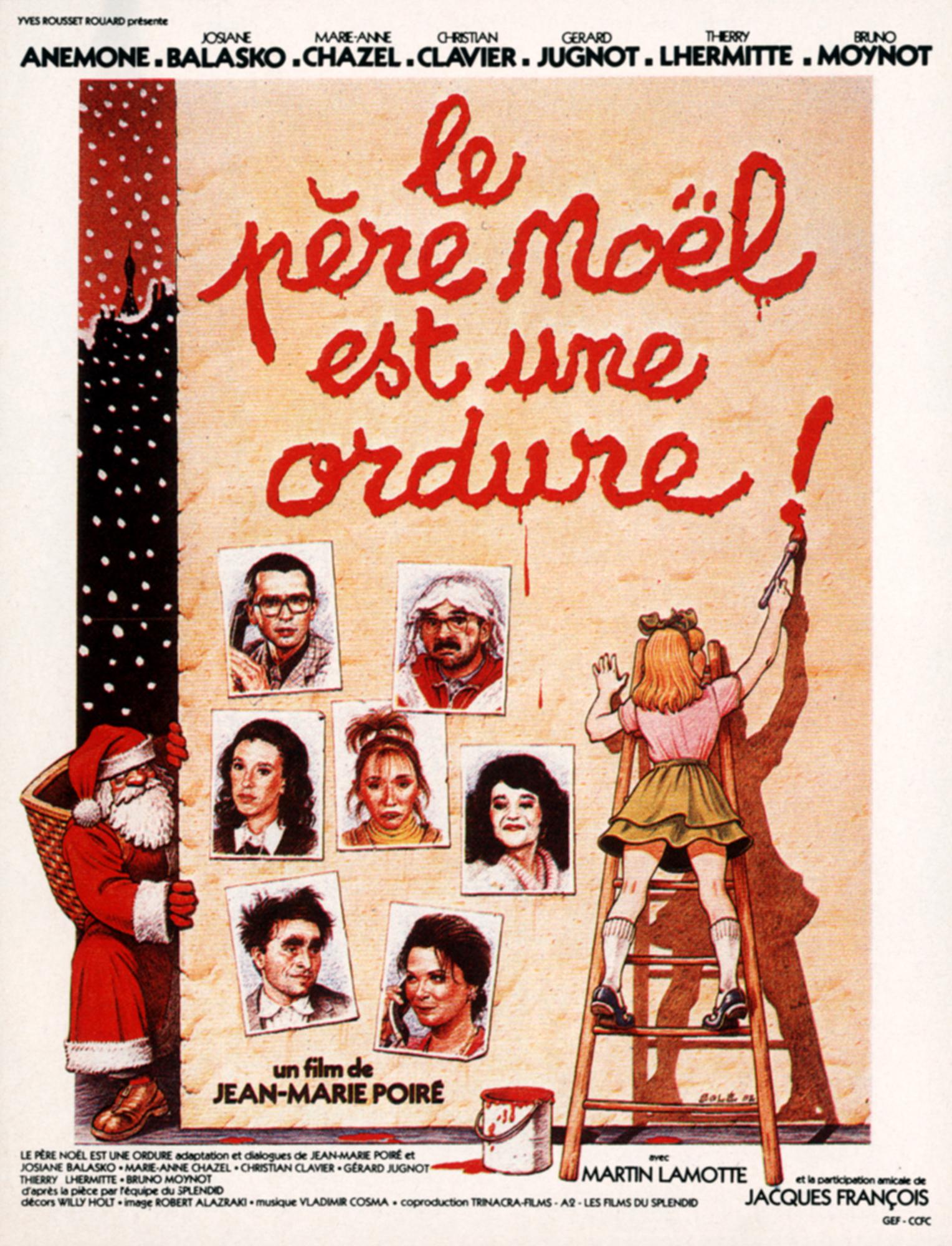 L'affiche du film "Le père Noël est une ordure!", dessinée par Jean Solé. [AFP - TINACRA FILMS / FILMS DU SPLENDID]