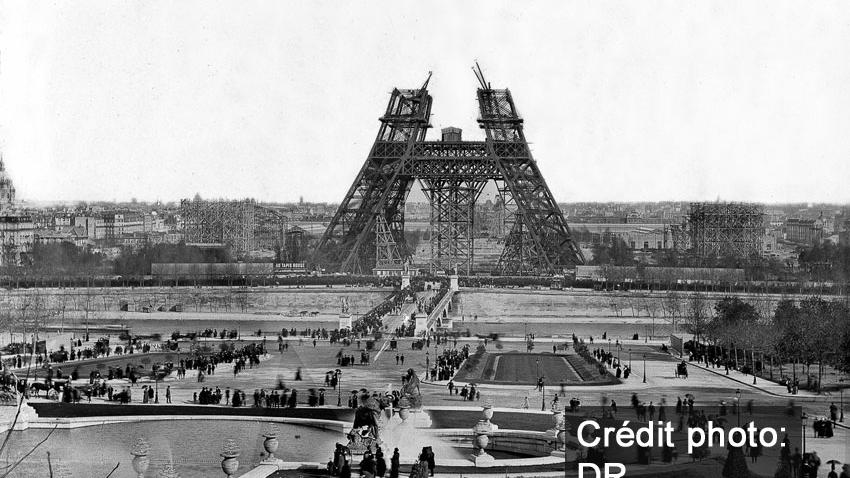 Il y a 130 ans, la Tour Eiffel. [DR]