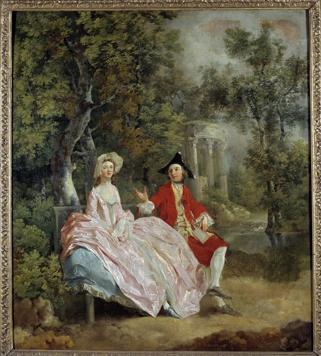 "Conversation dans un parc", de Thomas Gainsborough (1746) [AFP - ©Photo Josse/Leemage]