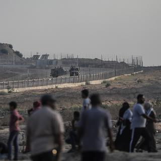 La frontière entre Israël et la bande de Gaza, le 2 août 2019. [Keystone/epa - Mohammed Saber]