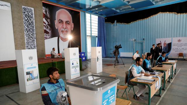 Un bureau de vote à Kaboul, le samedi 28 septembre 2019. [Reuters - Mohammad Ismail]