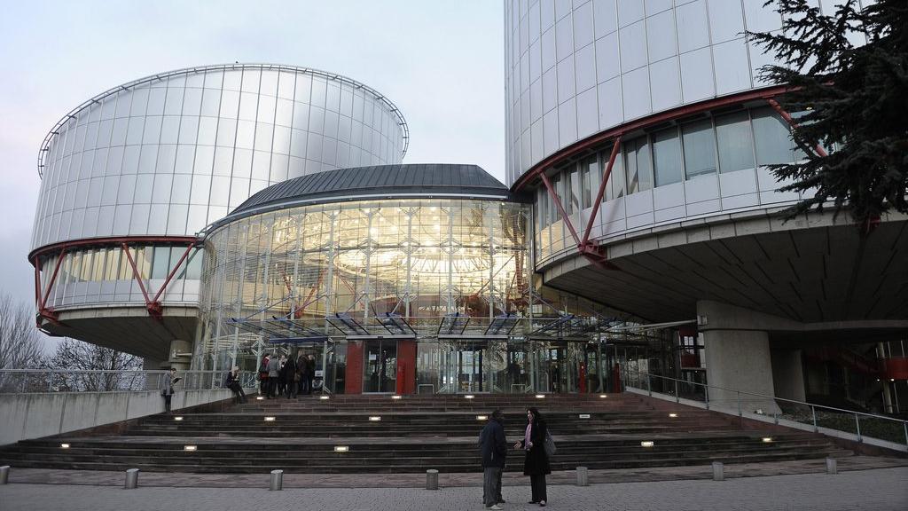 Bâtiment de la Cour européenne des droits de l'homme à Strasbourg. [Keystone - Christophe Karaba]