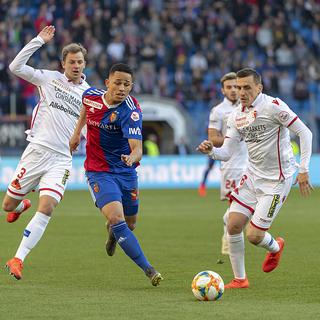 Le FC Sion et Bâle s'affronteront en Coupe de Suisse de football mercredi 27 février. [Keystone - Georgios Kefalas]