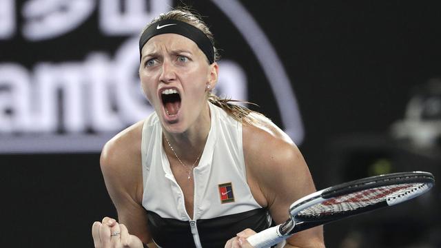 Kvitova disputera samedi sa troisième finale en Grand Chelem. [Keystone - Kin Cheung]