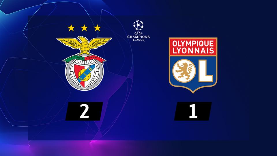 3ème journée, Benfica - Lyon (2-1): résumé de la rencontre