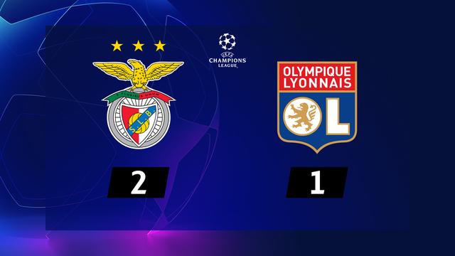 3ème journée, Benfica - Lyon (2-1): résumé de la rencontre