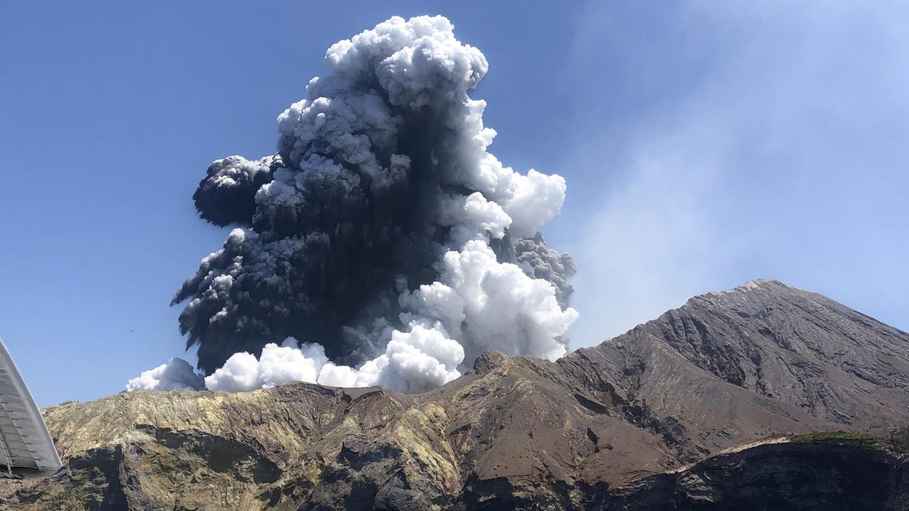 L'éruption du volcan de White Island. [Keystone - Lillani Hopkins via AP]