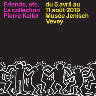L'affiche de l'exposition "Friends, etc. La collection Pierre Keller". [Musée Jenisch]
