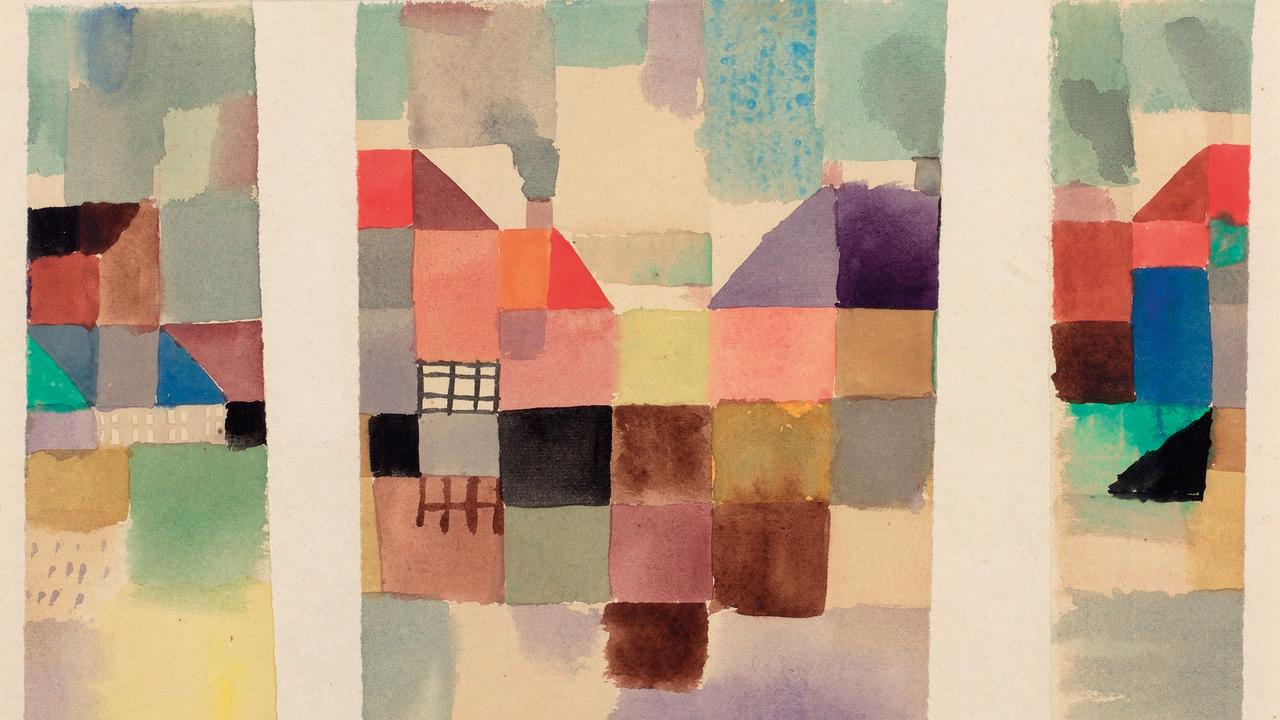 "Nordlicher Ort", de Paul Klee (1920), aquarelle sur papier et carton, 23,5 X 36,5 cm. [Kunstmuseum Bern, Stifnung Othmar Huber, Bern.]