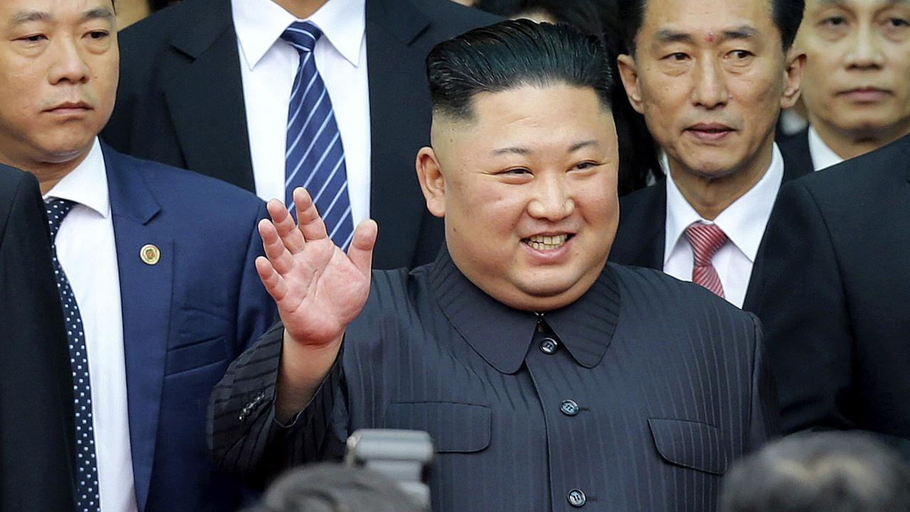 Le leader nord-coréen Kim Jong-un à son arrivée au Vietnam. [Keystone - Minh Hoang]