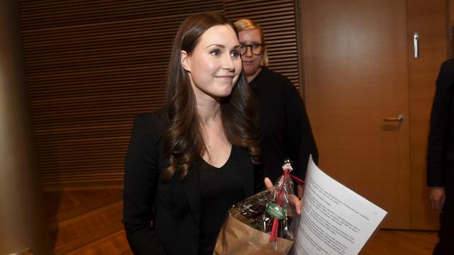 Agée de 34 ans Sanna Marin est élue Première ministre finlandaise. [Keystone/AP - Vesa Moilanen]