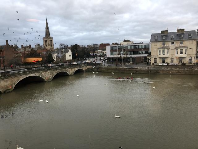 Vue sur Bedford, ville anglaise de 80'000 habitants. [RTS - Juliette Galeazzi]