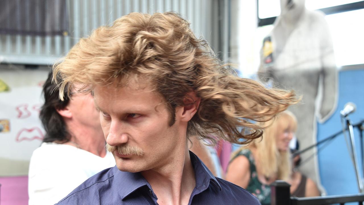 Un participant du festival Mulletfest 2018 en Australie. [AFP - Peter Parks]