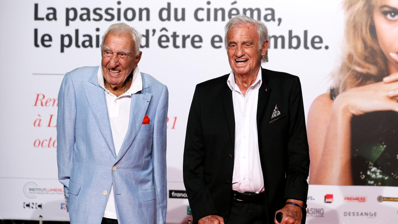 Charles Gérard en compagnie de Jean-Paul Belmondo en 2018. [Reuters - Emmanuel Foudrot]