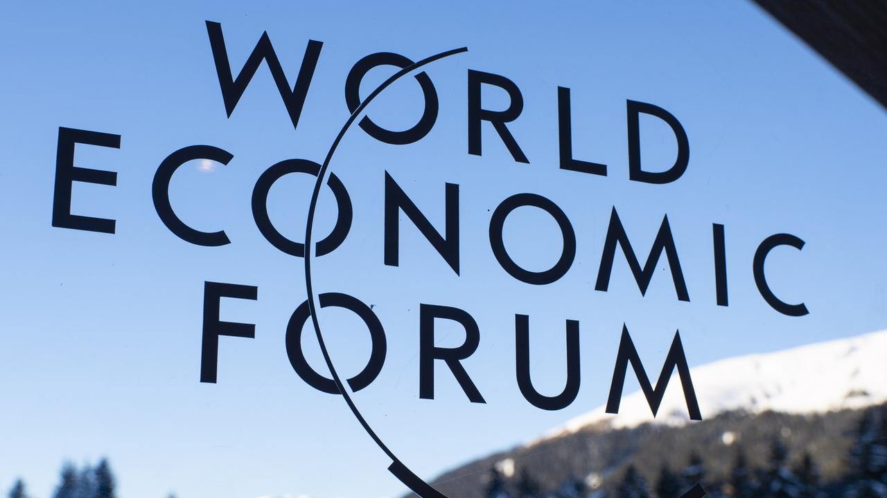 Le logo du WEF, photographié à Davos, ce 22 janvier 2019. [EPA - GIAN EHRENZELLER]