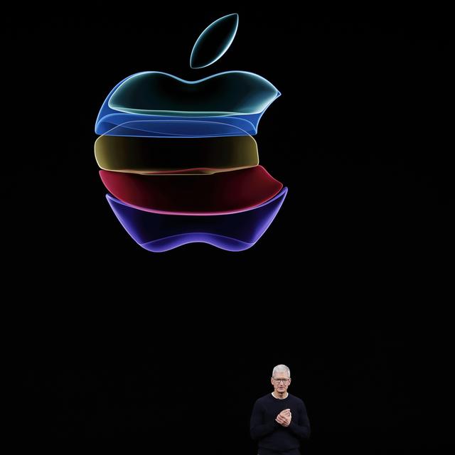 Tim Cook, CEO de la firme Apple, à Cupertino en Californie, le 10 septembre 2019. [Reuters - Stephen Lam]