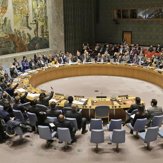 Match nul américano-russe au Conseil de sécurité de l'ONU sur le Venezuela. [Keystone - Seth Wenig]