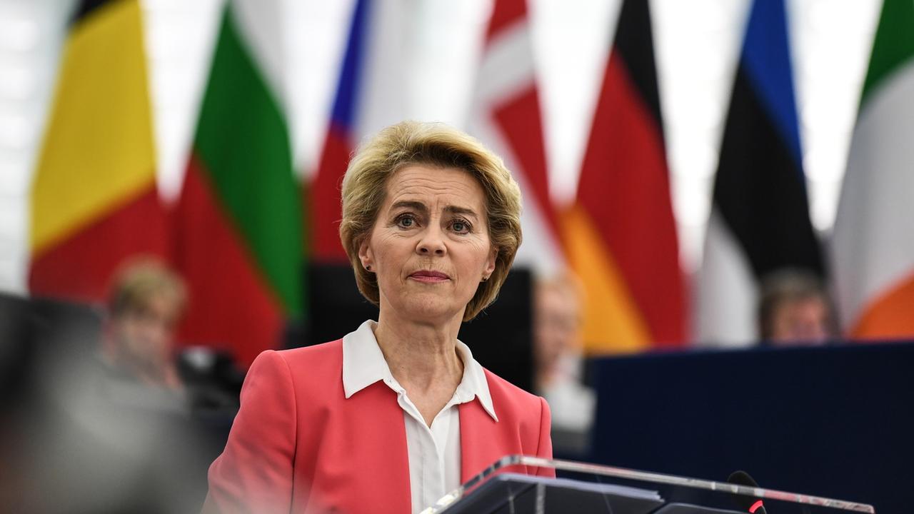 La nouvelle présidente de la Commission européenne Ursula von der Leyen. [EPA/Keystone - Patrick Seeger]