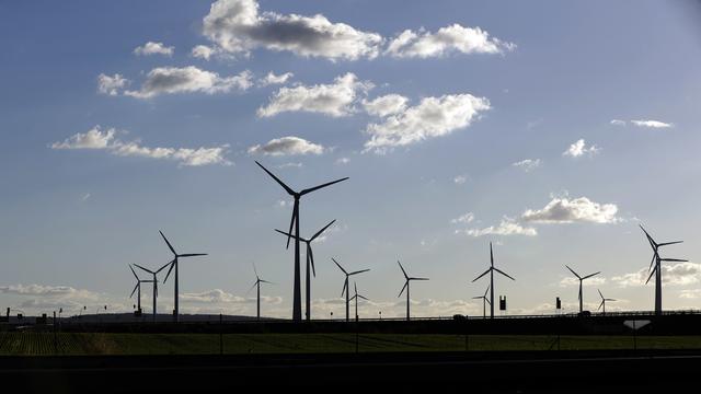 Des éoliennes près de Halle, en Allemagne. [AP Photo/Keystone - Matthias Schrader]