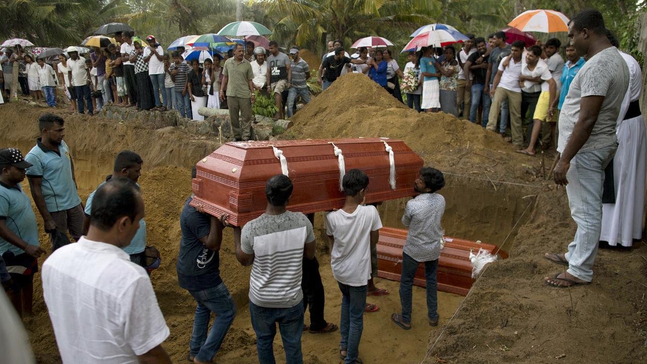 Au moins 310 personnes ont été tuées dans les attentats au Sri Lanka. [Keystone - Gemunu Amarasinghe]