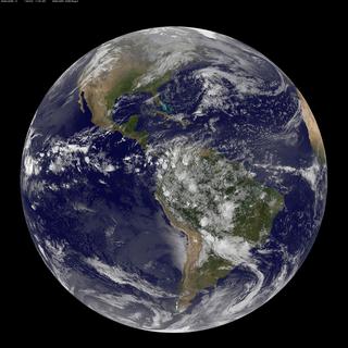 Vue de la Terre depuis l'espace. [NOAA]