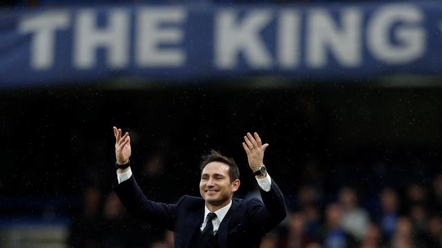 Lampard s'installera sur le banc de Chelsea, son club de coeur. [AFP - Adrian DENNIS]