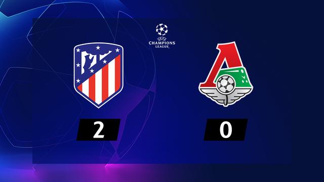 6ème journée, Atlético Madrid - Lok.Moscou (2-0): l’Atlético assure sa place en 1-8