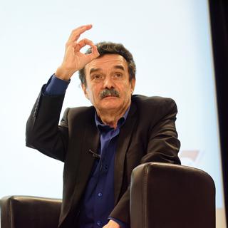 Edwy Plenel, journaliste français et co-fondateur du journal en ligne Mediapart. [Daniel Pier]