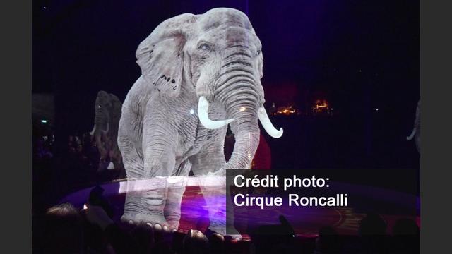 Le cirque Roncalli remplace ses éléphants par des hologrammes. [Cirque Roncalli]