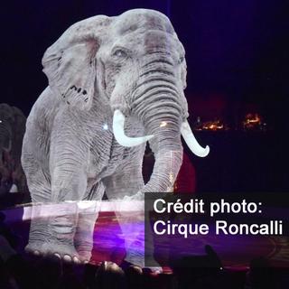 Le cirque Roncalli remplace ses éléphants par des hologrammes. [Cirque Roncalli]