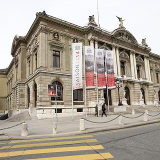 Le Grand Théâtre de Genève, photographié en 2014 depuis la place Neuve. [Keystone - Salvatore Di Nolfi]
