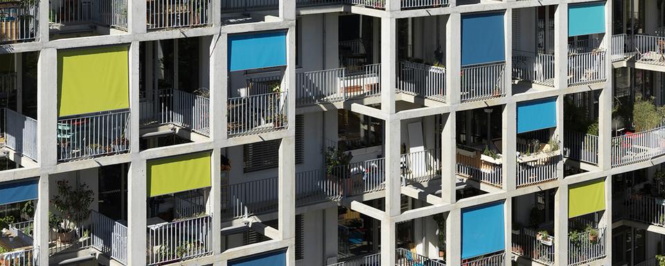 Immeuble coopératif rue Soubeyran à Genève. [atba]